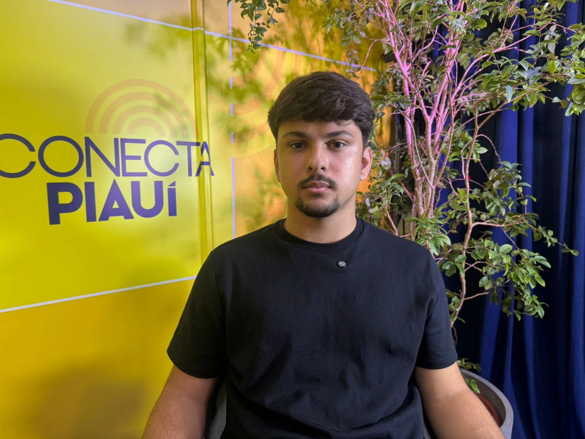 Alexandre Henrique, CEO da VisionX, no estúdio do Conecta Piauí durante a cobertura da Feira do Empreendedor 2026